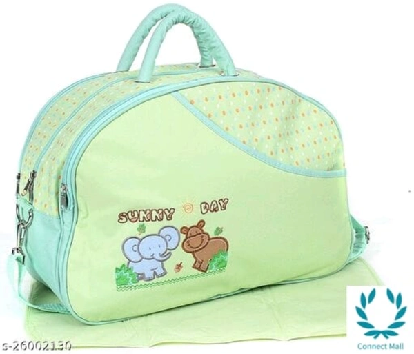 Waterproof Baby Diaper Bag Multipurpose, - M, Green, Pack of:1